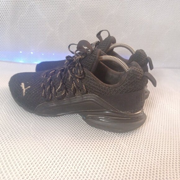 Puma Men's Low-Cut Axelion Spark Athletic Sneakers 193481-03 Black/Gold Size 8 - Picture 5 of 11